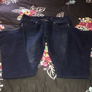 Seven7 dark blue jean boot cut size 10